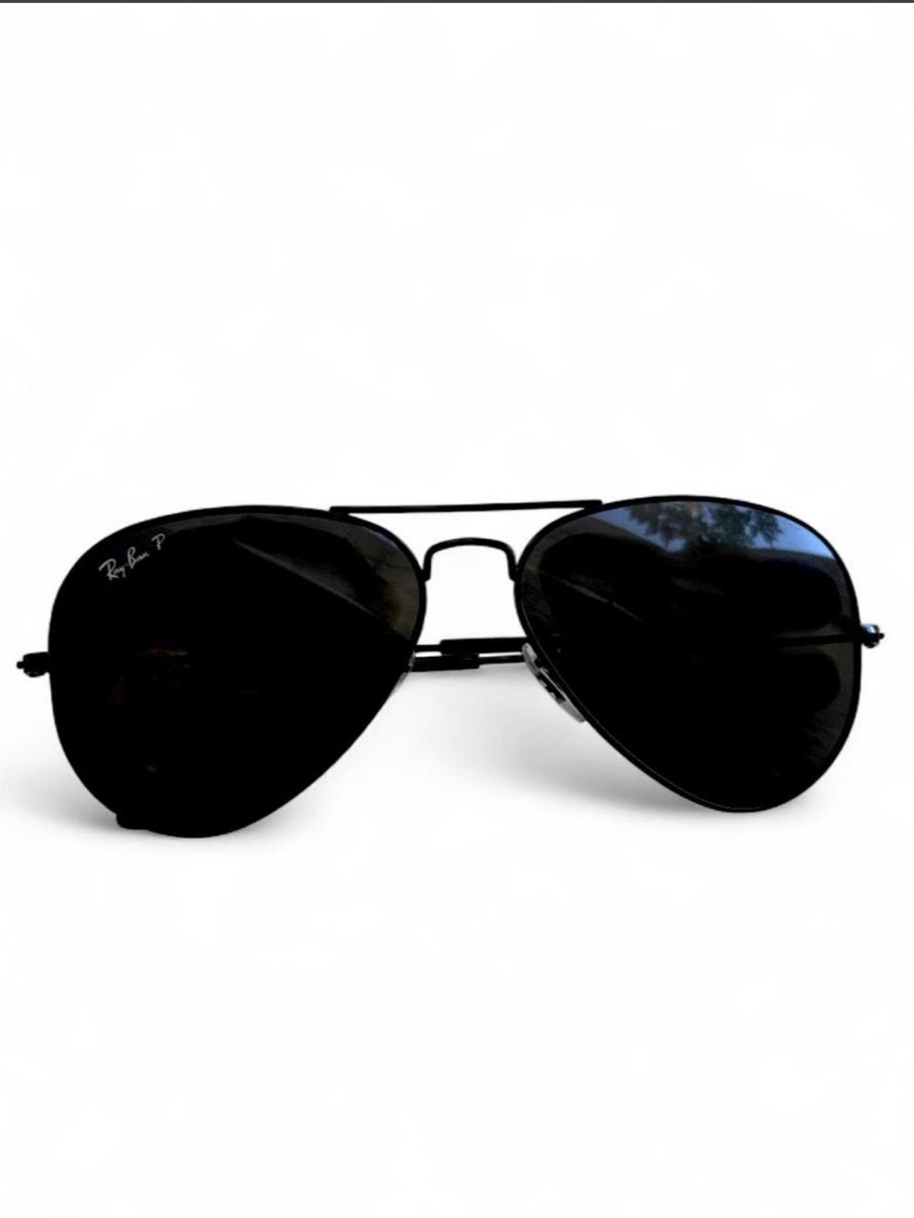Ray Ban Aviator Polarized Black Sunglasses